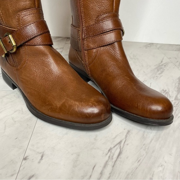New! Naturalizer June Brown Knee High Riding Boot 6M - Picture 11 of 15